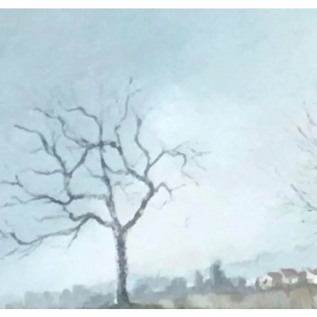 Eugène Louis Martin, Paysage automnal, 1909, Watercolor on Paper, Framed For Sale - Image 4 of 9