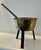 Antique Footed Brass Bowl Sauce Pan For Sale - Image 4 of 8