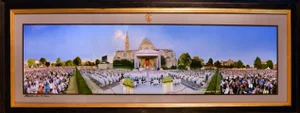 "The Pope Visit to Washington DC" Contemporary Architectural Photograph, Framed