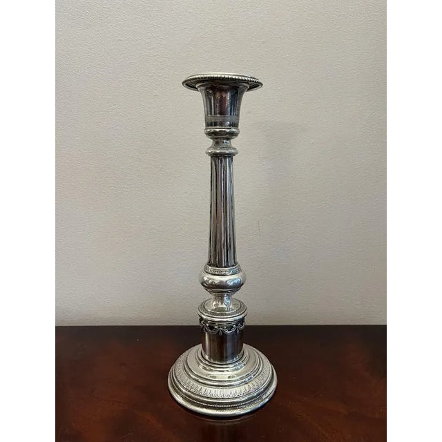 Italian Silver Candleholder, 1980s For Sale - Image 6 of 7