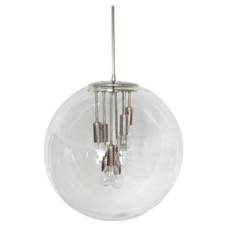 Space Age Sputnik Glass Globe Pendant Lamp