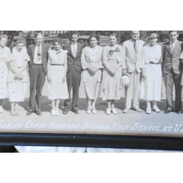 1934 u.s. Capitol Hill School Portrait Washington Dc, Greene-Dreher Pa Panoramic Black and White Photograph in Original Frame For Sale In Washington DC - Image 6 of 9