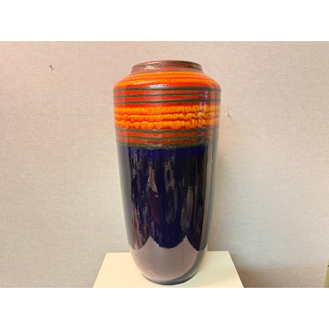Vintage Fat Lava Floor Vase from Scheurich, 1970s For Sale - Image 6 of 18
