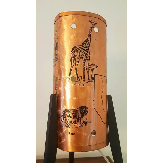 Metal Mid-Century Handmade Tripod Lamp, Zambia, 1950s For Sale - Image 7 of 12