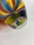 Vintage MCM Badash Crystal 6 In. Rainbow Murano Style Art Glass Vase For Sale - Image 4 of 8