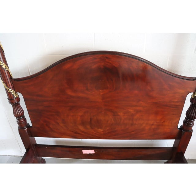 Henkel Harris Queen Mahogany Poster Bed W/Optional Canopy For Sale In Philadelphia - Image 6 of 13
