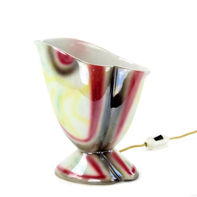 Ceramic Mid-Century Modern Porcelain Desk Lamp For Sale - Image 7 of 7
