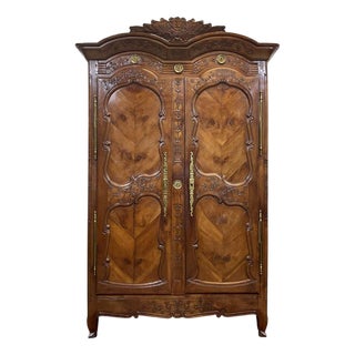19th Century Rennes Wardrobe in Cherry Wood from Louis Boutin For Sale