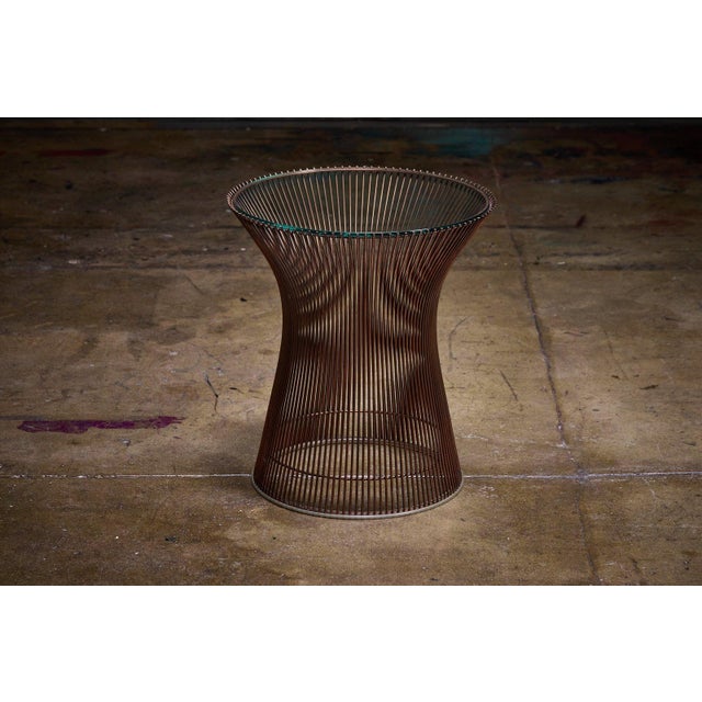 Knoll Pair of Rare Copper Side Tables by Warren Platner, 1960s For Sale - Image 4 of 10