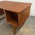 Compact Vintage Danish Modern Teak Writing Desk With Side and Rear Bookshelves For Sale In New York - Image 6 of 10