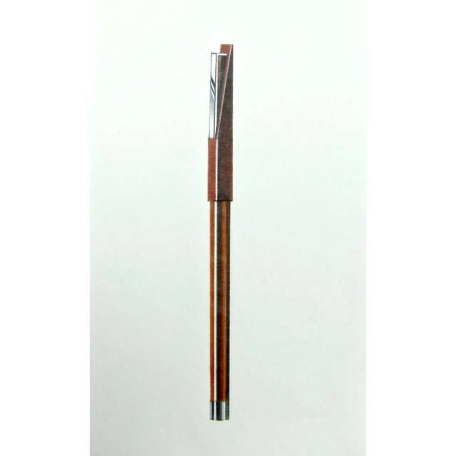 Two original mixed-media design drawings for writing instruments by graphic designer, Jerome Gould, perhaps best known for...