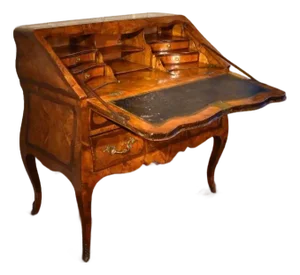 French Louis XV Burlwood 18th Century Secretaire