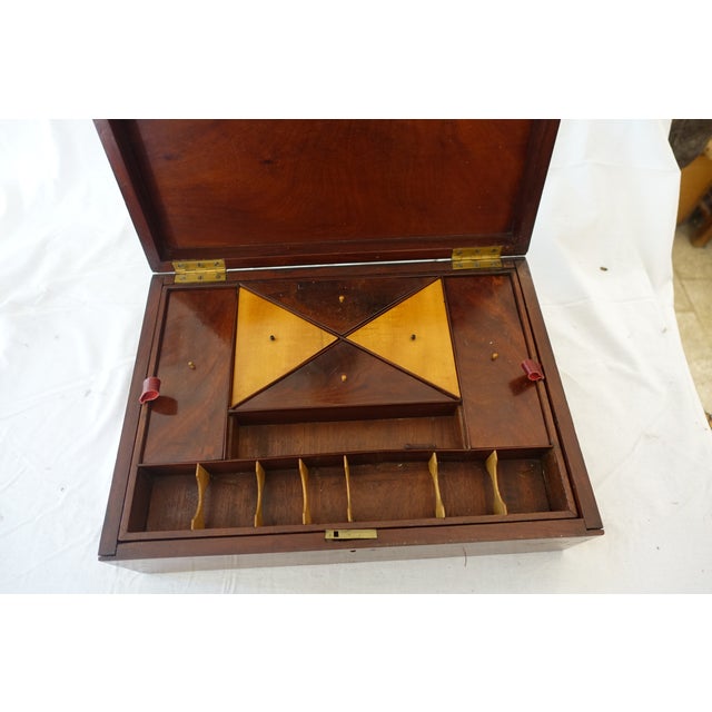 Victorian England Sewing Box Worker For Sale - Image 5 of 5