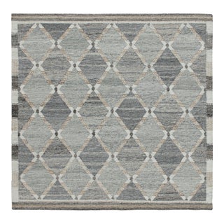 Rug & Kilim’s Custom Scandinavian Outdoor Rug With Geometric Pattern - 10'x14' For Sale
