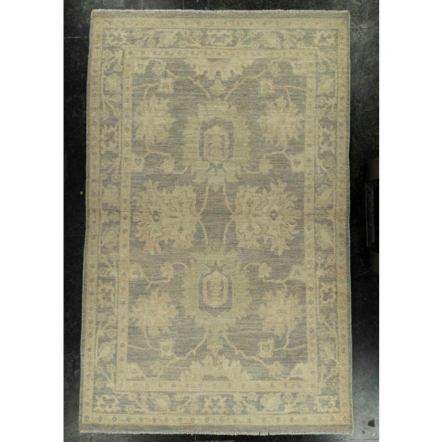 Black Oushak Rug 3'11" x 6'2" #21330 For Sale - Image 8 of 8