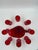 Vintage l.e. Smith Moon & Stars Ruby Red Glass Pitcher & 8 Small Goblets For Sale - Image 12 of 12