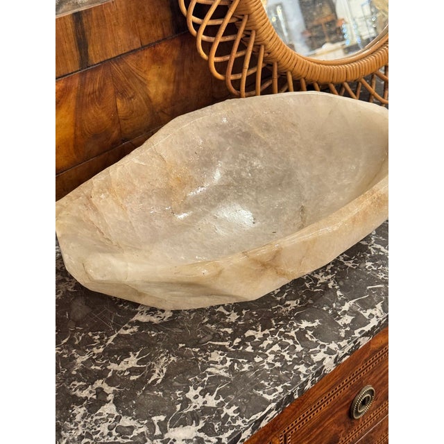 Large South American Rock Crystal Bowl For Sale In Dallas - Image 6 of 8