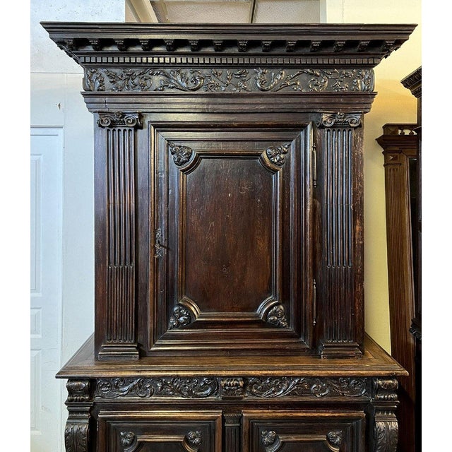 19th Century Renaissance Cabinet in Walnut For Sale - Image 3 of 5