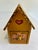 1990s Hand Painted Folk Art Wooden House Box With Drawer Signed by Artist For Sale - Image 5 of 8