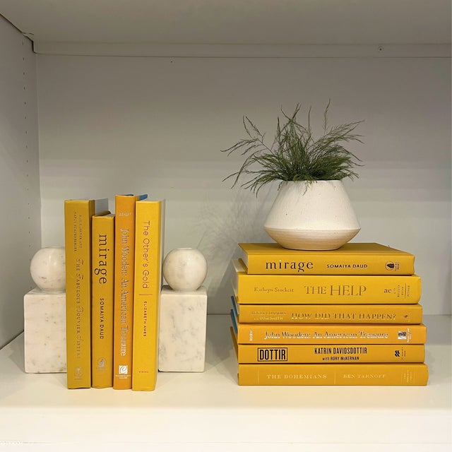 Modern Saffron Decorative Books Set of 5 Chairish