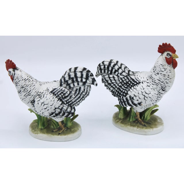 Vintage Farmhouse Black and White Ceramic Chickens For Sale In Tulsa - Image 6 of 13