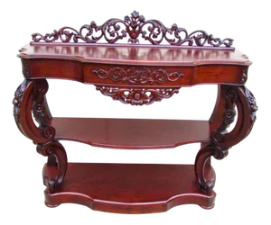 Large Napoleon III Mahogany Console, 1900s