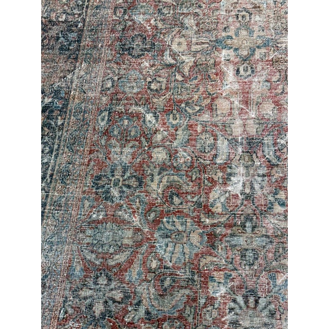 10Ft 4 in × 16Ft 7 in Summer House Sultanabad Hand-Knotted Wool Area Rug For Sale - Image 10 of 12
