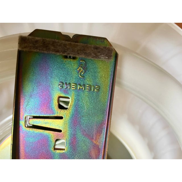 Large Metal and Plastic Siform Table Lamp from Siemens, 1960s For Sale - Image 17 of 18