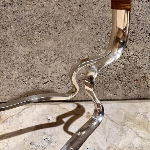 Eisenberg Lozano Sculptural Silver Plate Wine Holder by Eisenberg Lozano, 1960s For Sale - Image 4 of 9