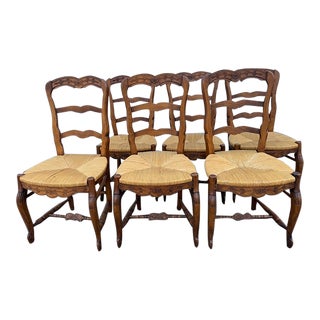 Mid 19th Century French Provincial Chairs- Set of 6 For Sale