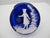 Mary Gregory Cobalt Blue Glass Enamel Painted Girl With Flower Round Trinket Box For Sale - Image 14 of 14