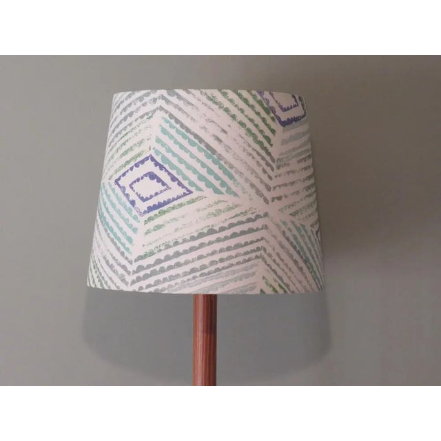 1960s Vintage Scandinavian Pine Floor Lamp with Bespoke Lampshade, 1960s For Sale - Image 5 of 9