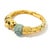 Mediterranean Bochic "Orient" Vintage Ruby, Jade & Multi Sapphire Dragon Bangle Set In 18K Gold For Sale - Image 3 of 7