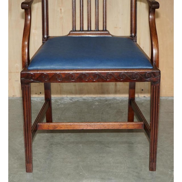 Antique English Victorian Hardwood Dining Chairs by James Jas Shoolbred, Set of 6 For Sale - Image 14 of 18