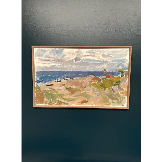 Ingvar Hällgren, Strand, Öland, 1950s, Oil Painting on Canvas, Framed For Sale - Image 12 of 18