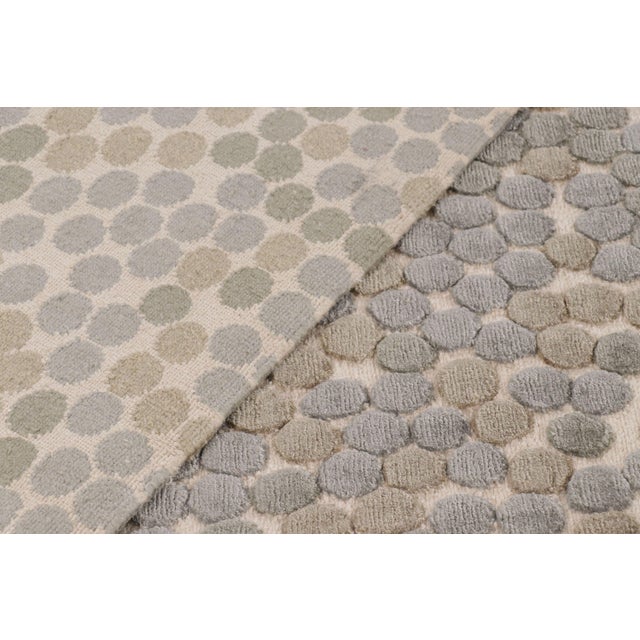 Stone Gray Contemporary Natural Silk Oversized Custom Rug in by Rug & Kilim, Nepal For Sale - Image 8 of 10