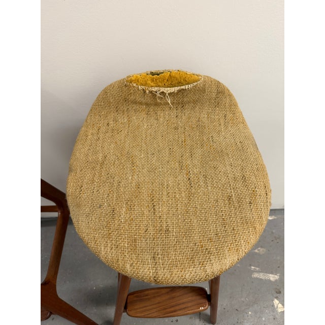 Pair of MCM Mid Century Modern Erik Buch Danish Teak Bar Stools Model Od-61 o.d. Møbler For Sale In Boston - Image 6 of 12