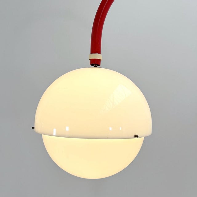 Red Red Model 4055 Floor Lamp attributed to Luigi Bandini Buti for Kartell, 1960s For Sale - Image 8 of 12