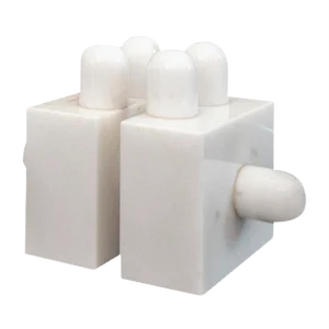 Carrara Marble Modulo Sculpture by Jean Jacques Schnegg for Area Visual Art Research, 1970s