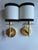 Kate Spade New York Walker Small Sconces in Gild With Cream Linen Shade With Black Linen Trim - Pair For Sale - Image 4 of 6