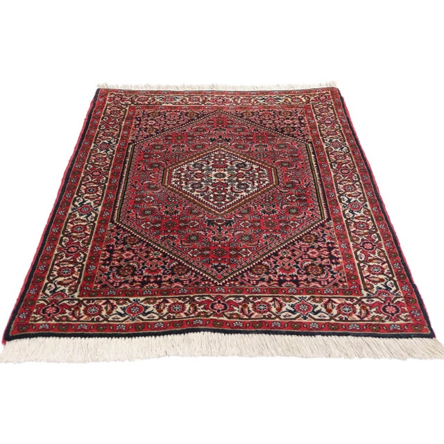 Jacobean Vintage Persian Bijar Rug - 02'08 X 04'06 For Sale - Image 3 of 9