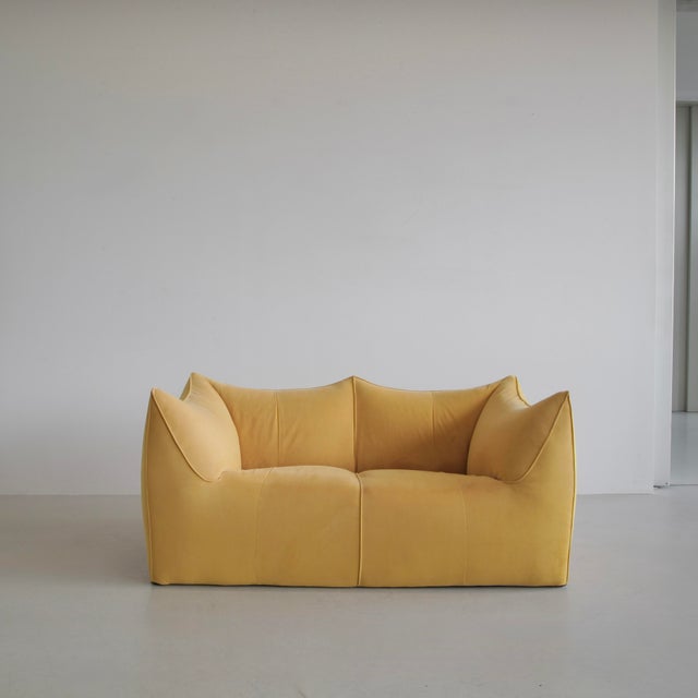 Goldenrod Bambole 2-Seater Sofa by Mario Bellini for B&B Italia / C&B Italia, 1972 For Sale - Image 8 of 8
