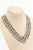 Chanel Chanel Rock Stud Silver 3 Row Metal Link v Necklace Signed 1990's For Sale - Image 4 of 12