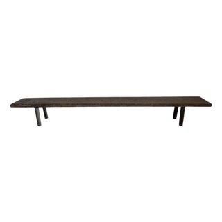 Andrianna Shamaris Teak Wood Long Bench For Sale