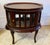 English Vintage Mahogany Oval Bar Cabinet With Removable Serving Tray For Sale - Image 3 of 11