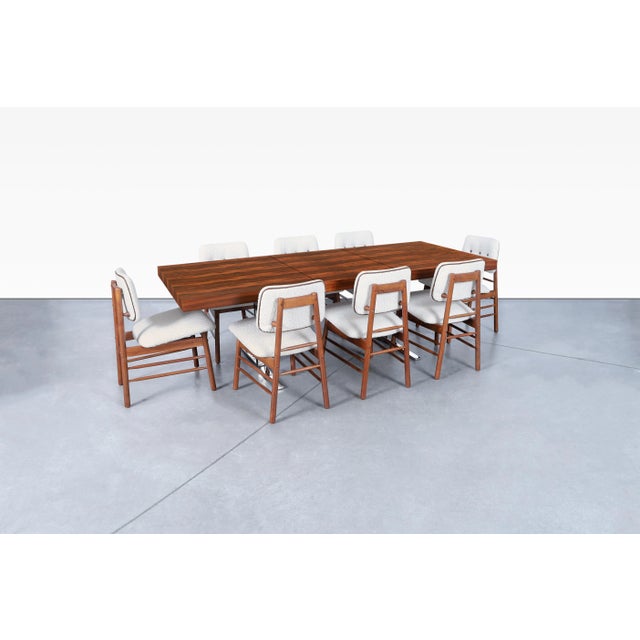 Mid-Century Modern 1950s Mid Century Walnut Dining Chairs by Greta M. Grossman for Glenn of California, Set of 10 For Sale - Image 3 of 12