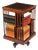 Antique Edwardian Flame Mahogany Revolving Bookcase, Early 20th Century For Sale