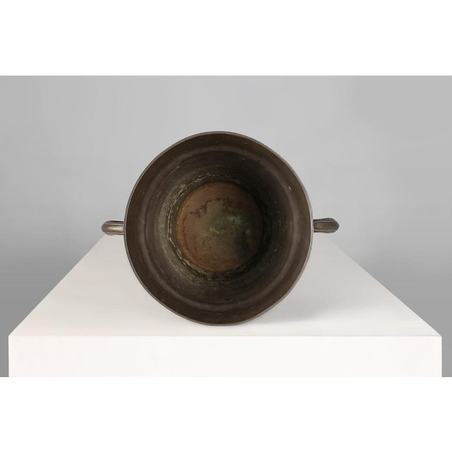 Gray Art Nouveau Tin Champagne Cooler, Belgium, 1906 For Sale - Image 8 of 11