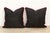 Mid 20th Century Pair of Black Dotted Gujarati Mashru Pillows For Sale - Image 5 of 7