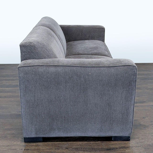 McCreary Modern Gray Sleeper Sofa With Wide Arms For Sale - Image 4 of 9